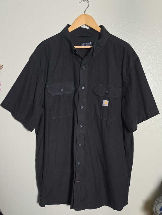 Carhartt Other - Carhartt Men’s Black Short-Sleeve Button-Down Work Shirt
